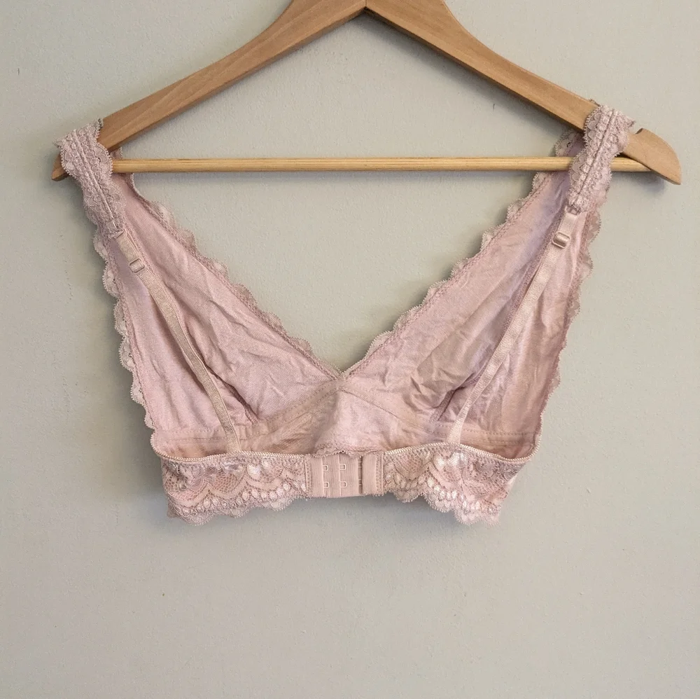 Out From Under Lace Bralette Size S Powder Pink